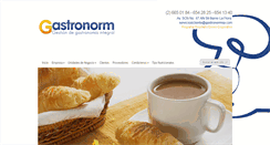 Desktop Screenshot of gastronormsa.com