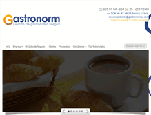 Tablet Screenshot of gastronormsa.com